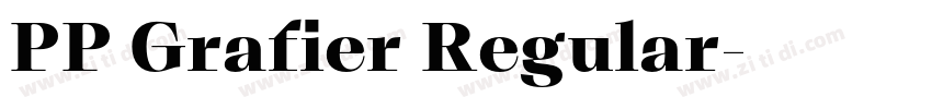PP Grafier Regular字体转换 PP Grafier Regular字体转换